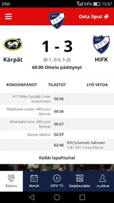 HIFK android App screenshot 5